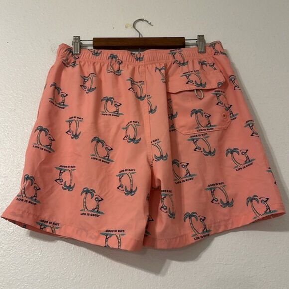 Life is Good Mens Large Jake Golf Palm Trees Swimwear Board Shorts Swim Trunks - Picture 6 of 10